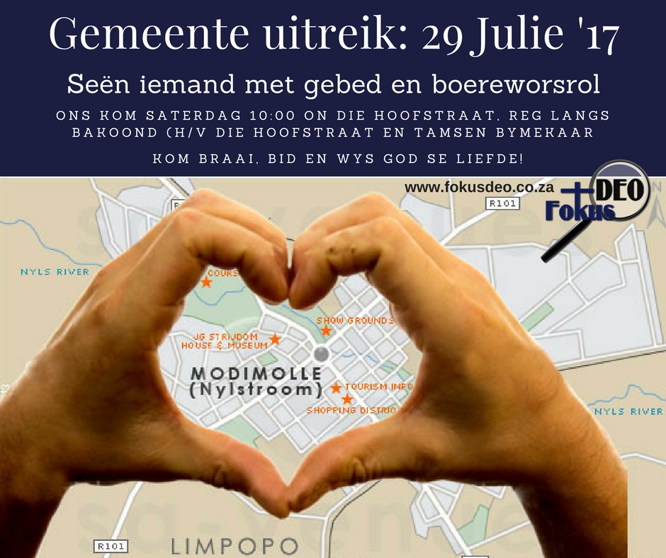 Kom wees ‘n seën in ons dorp!
